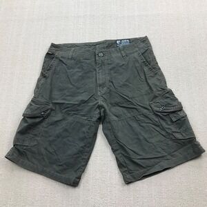 Kuhl Cargo Shorts Mens 36 Vintage Patina Dye Canvas Cotton Nylon Blend